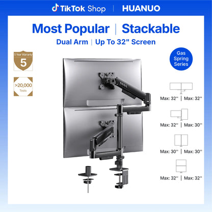 Stackable Dual Gaming Monitor Arm
