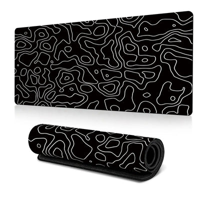Large Non-Slip Line Pattern Gaming Mouse Mat